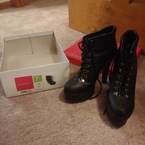 Xhilaration high heeled boots